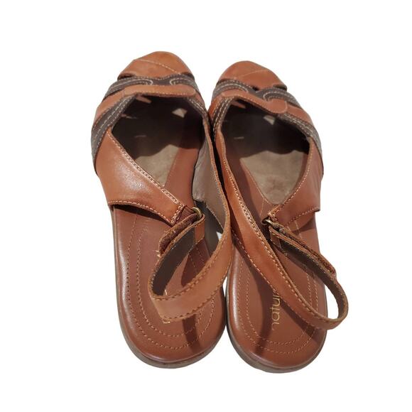 Natural Soul Naturalizer Civil Leather Slingback Sandals Womens Size 10 Comfort - Picture 4 of 11